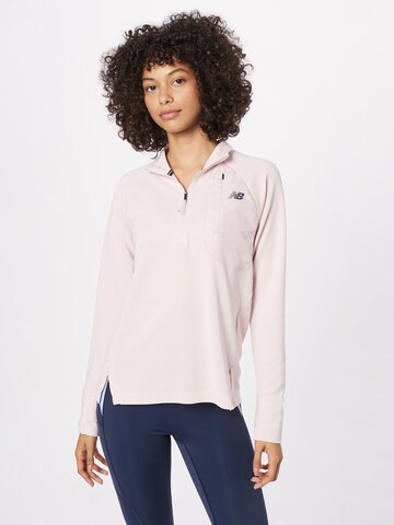 new balance - Camisa funcionais 'Speed Layer' em rosa: frente