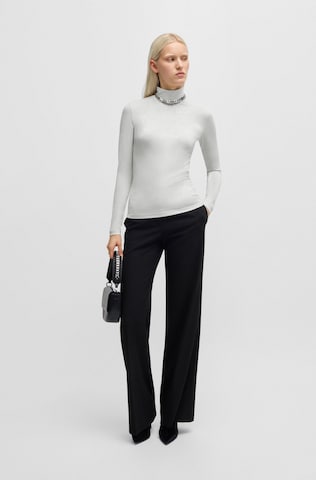 HUGO Shirt 'Delaina' in Silber: Vorderseite