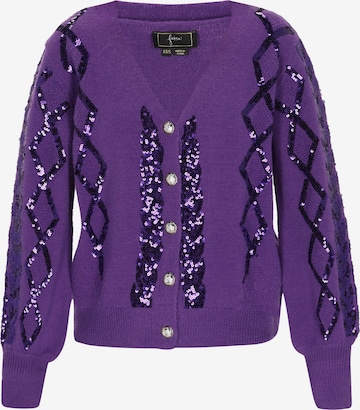 faina - Cárdigan en lila: frente