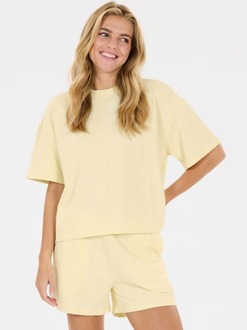 Athlecia Λειτουργικό μπλουζάκι 'Crecy' σε κίτρινο: μπροστά