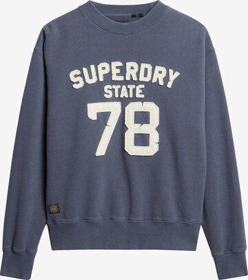 Superdry Mikina – modrá: přední strana