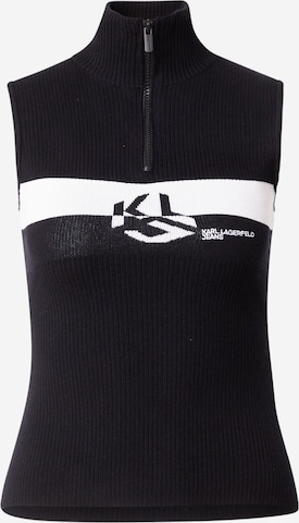 KARL LAGERFELD JEANSTop s naramenicama - crna boja: prednji dio