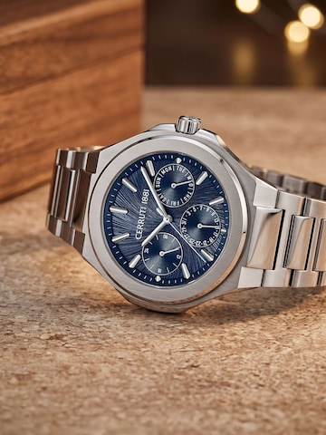 CERRUTI 1881 Analoog horloge 'Function watch Lucardo Slim' in Zilver