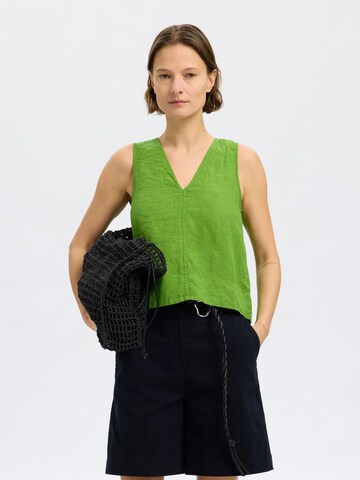 Haut SELECTED en vert