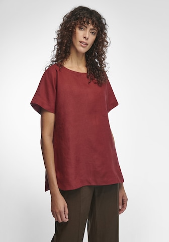 Peter Hahn Blouse in Rood: voorkant