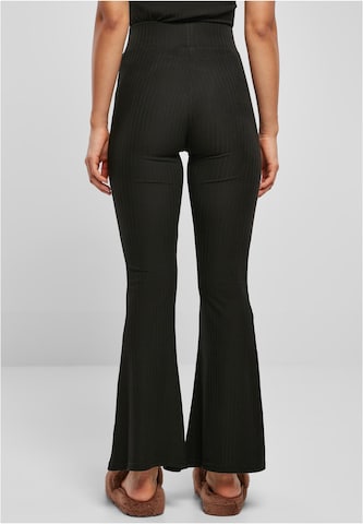 Urban Classics Flared Pants in Black