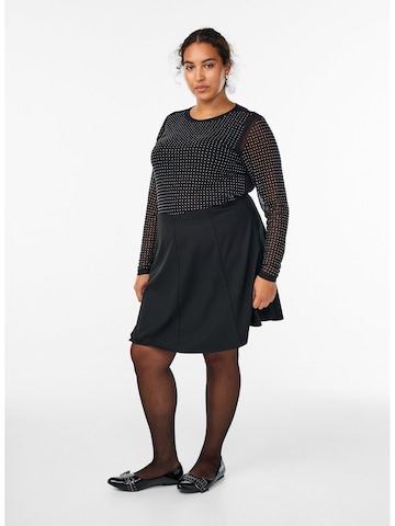 Zizzi Koszulka 'Mdina' w kolorze czarny