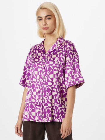 Monki Blouse in Purple: front