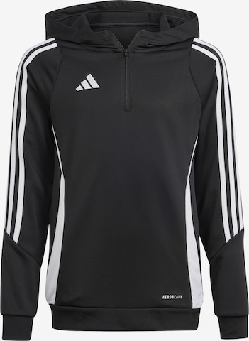 juoda ADIDAS PERFORMANCE Sportinio tipo megztinis 'Tiro 24': priekis