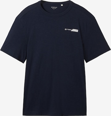 T-Shirt TOM TAILOR en bleu : devant