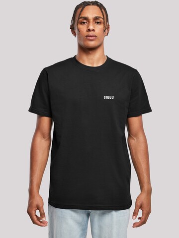 F4NT4STIC Shirt 'SIUUU' in Black: front