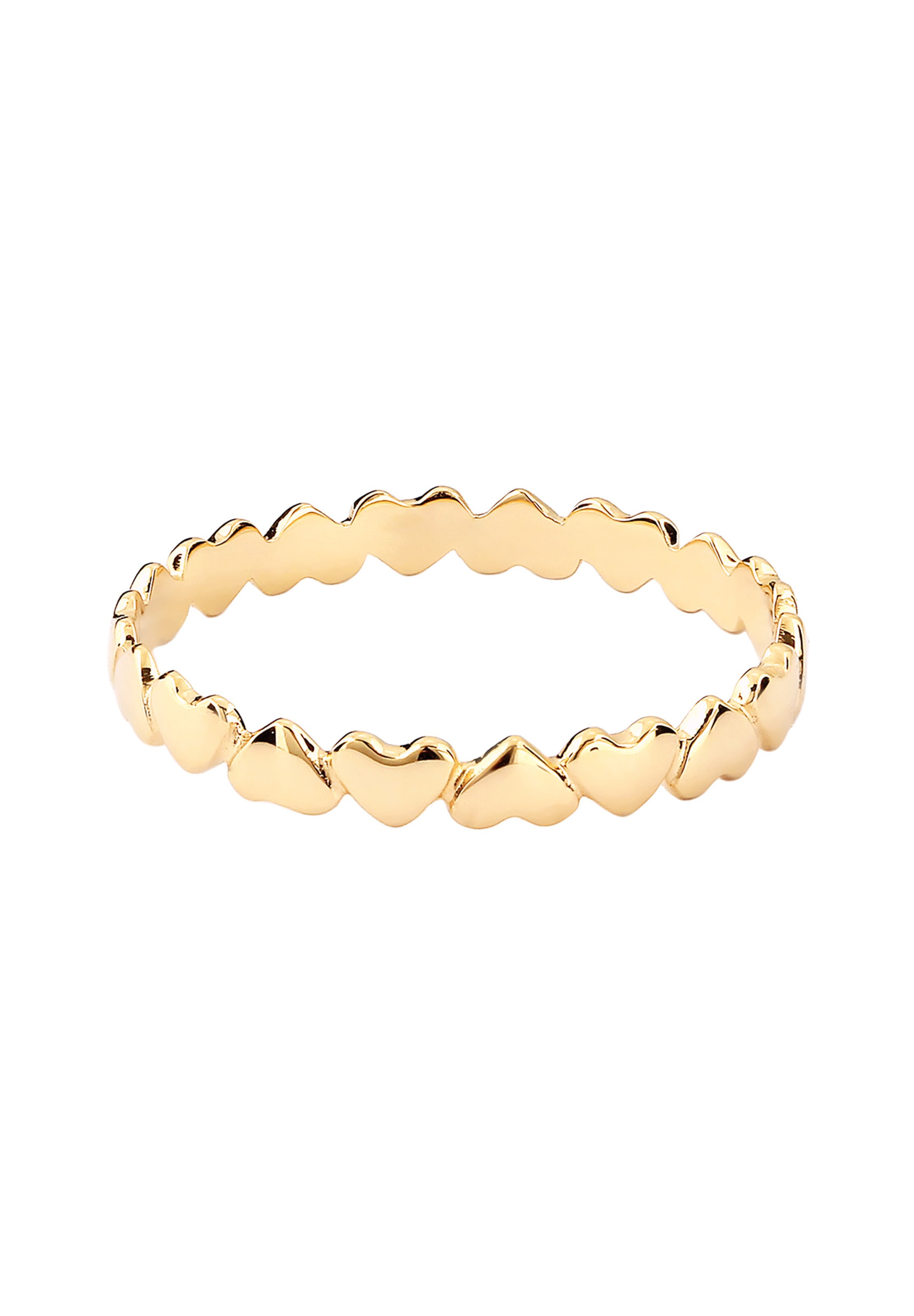 ELLI PREMIUM Ring 'Herzen' in Goud