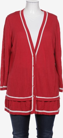 Emilia Lay Sweater & Cardigan in 4XL in Red: front
