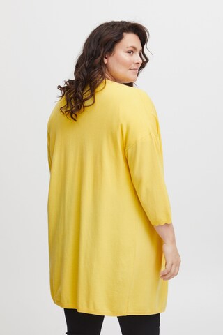 Fransa Curve Blouse 'Blume' in Geel