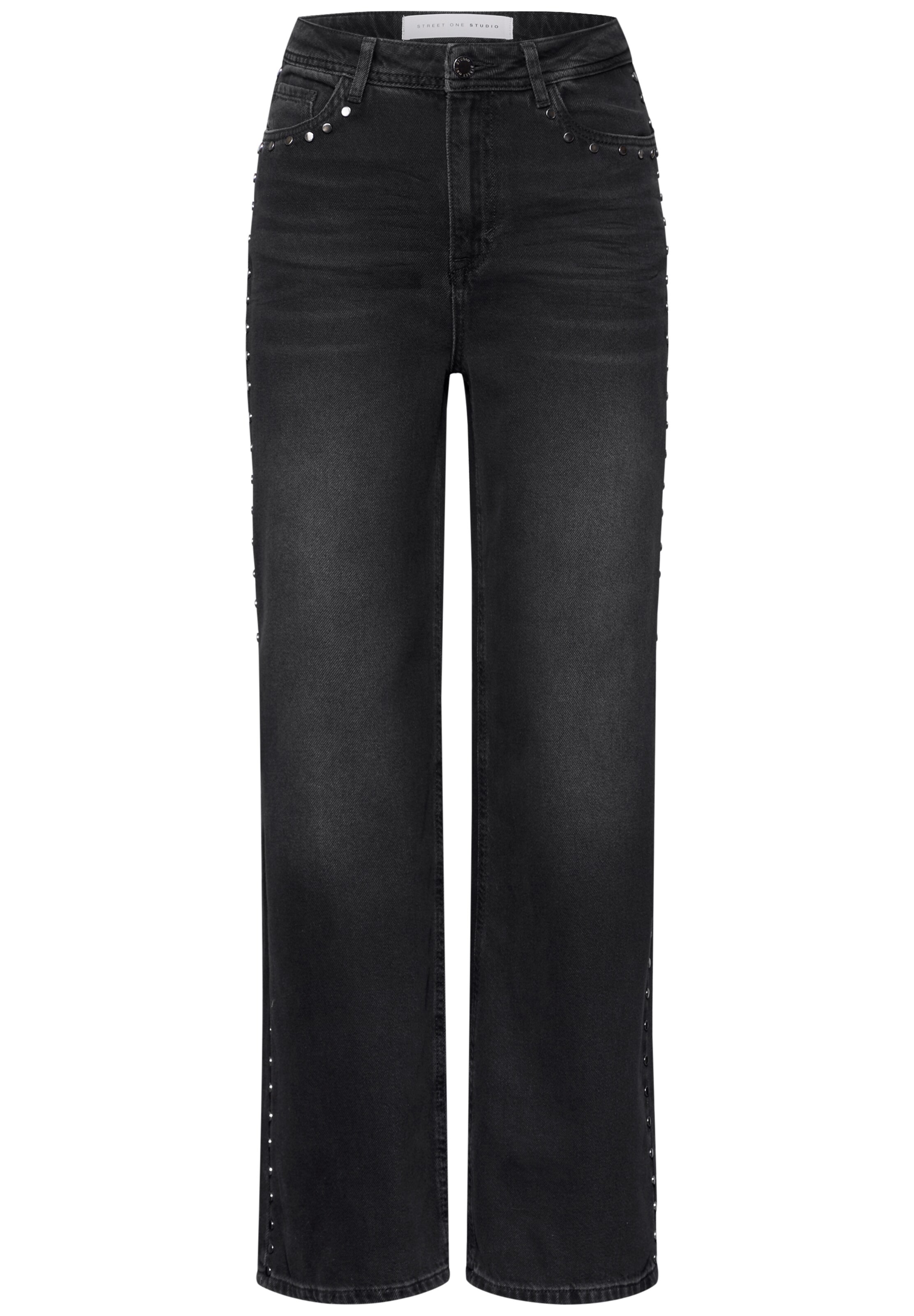 Street One Studio Jeans in black denim, Produktansicht
