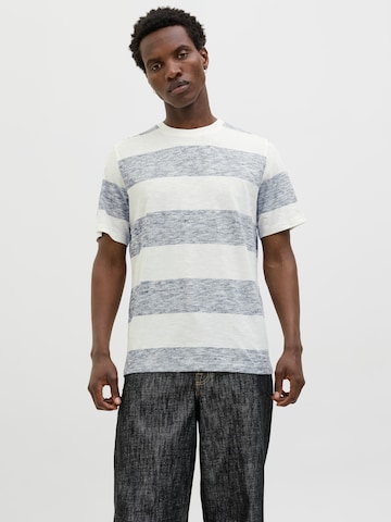 Tricou 'JJBIRK' de la JACK & JONES pe albastru: față