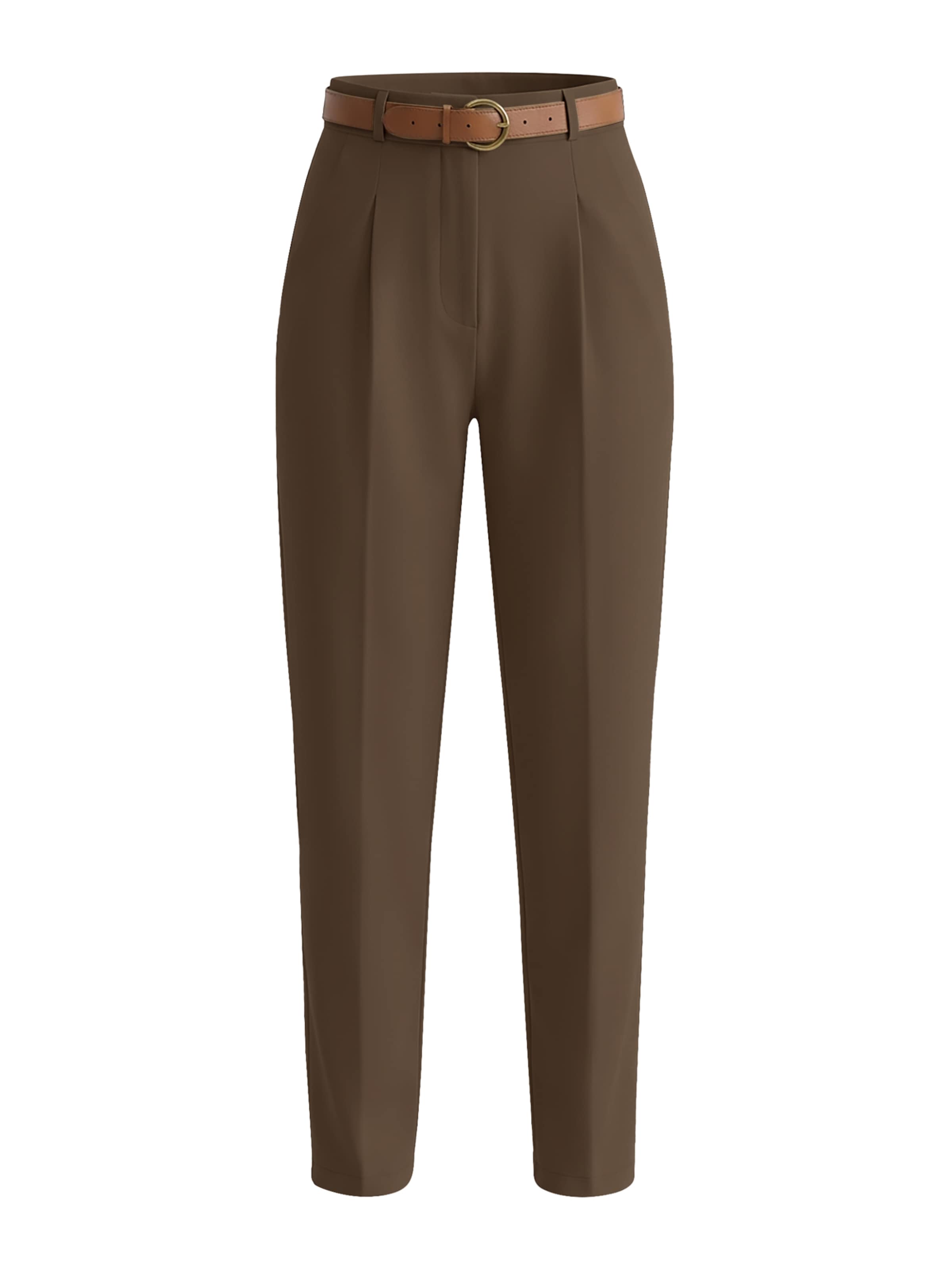 Imily Bela - Pantalón plisado en marrón: frente
