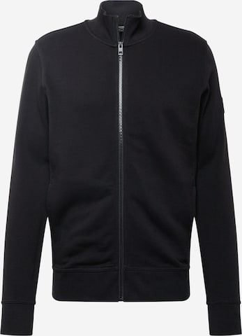 BOSS Orange Sweatjacke 'Zkybox' in Schwarz: predná strana