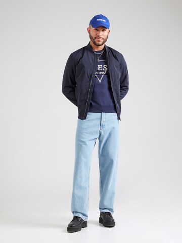 GUESS Pullover 'Fabian' in Blau