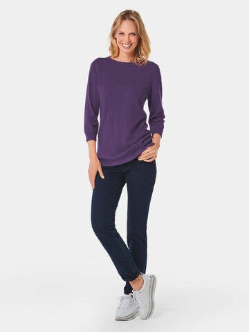 Goldner Pullover in Lila