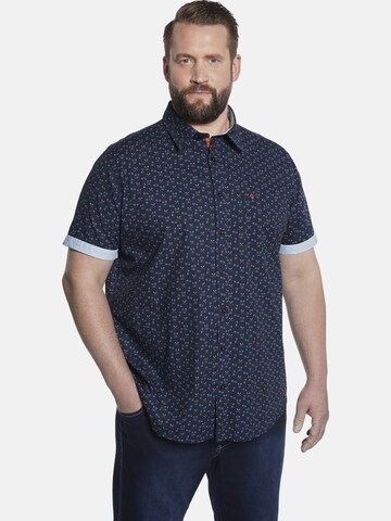 Charles Colby Comfort fit Button Up Shirt ' Duke Otis ' in Blue: front
