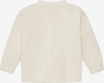 TOM TAILOR Sweatshirt 'Sequin Artwork' in Beige