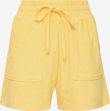 Regular Pantalon QS en jaune : devant