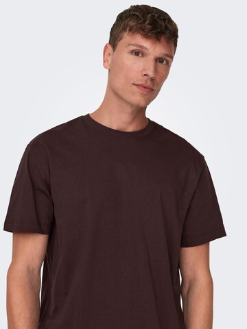 Only & Sons T-Shirt 'ONSMax' in Rot