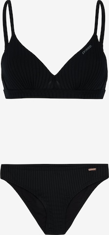 PROTEST Bikini 'PRTMANJA' in Schwarz: Vorderseite