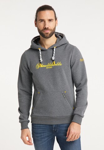 Schmuddelwedda Hoodie 'Ostsee' in Grau: predná strana