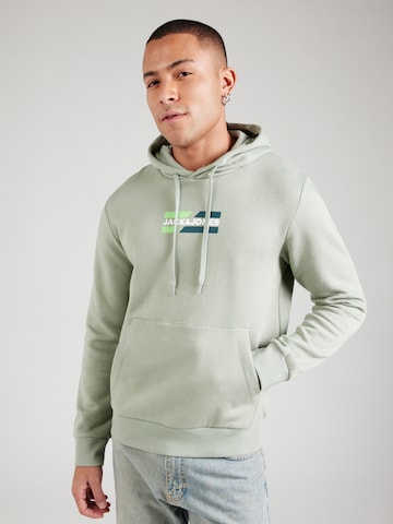 Sweat-shirt 'JJECorp' JACK & JONES en vert : devant