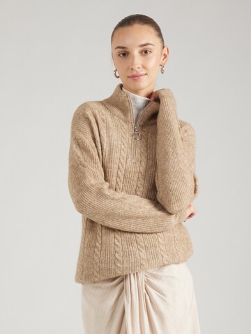 VERO MODA Πουλόβερ 'VMMILI' σε μπεζ: μπροστά