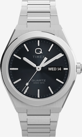 Montre à affichage analogique 'Q Timex® Continental Day and Date' TIMEX en argent : devant