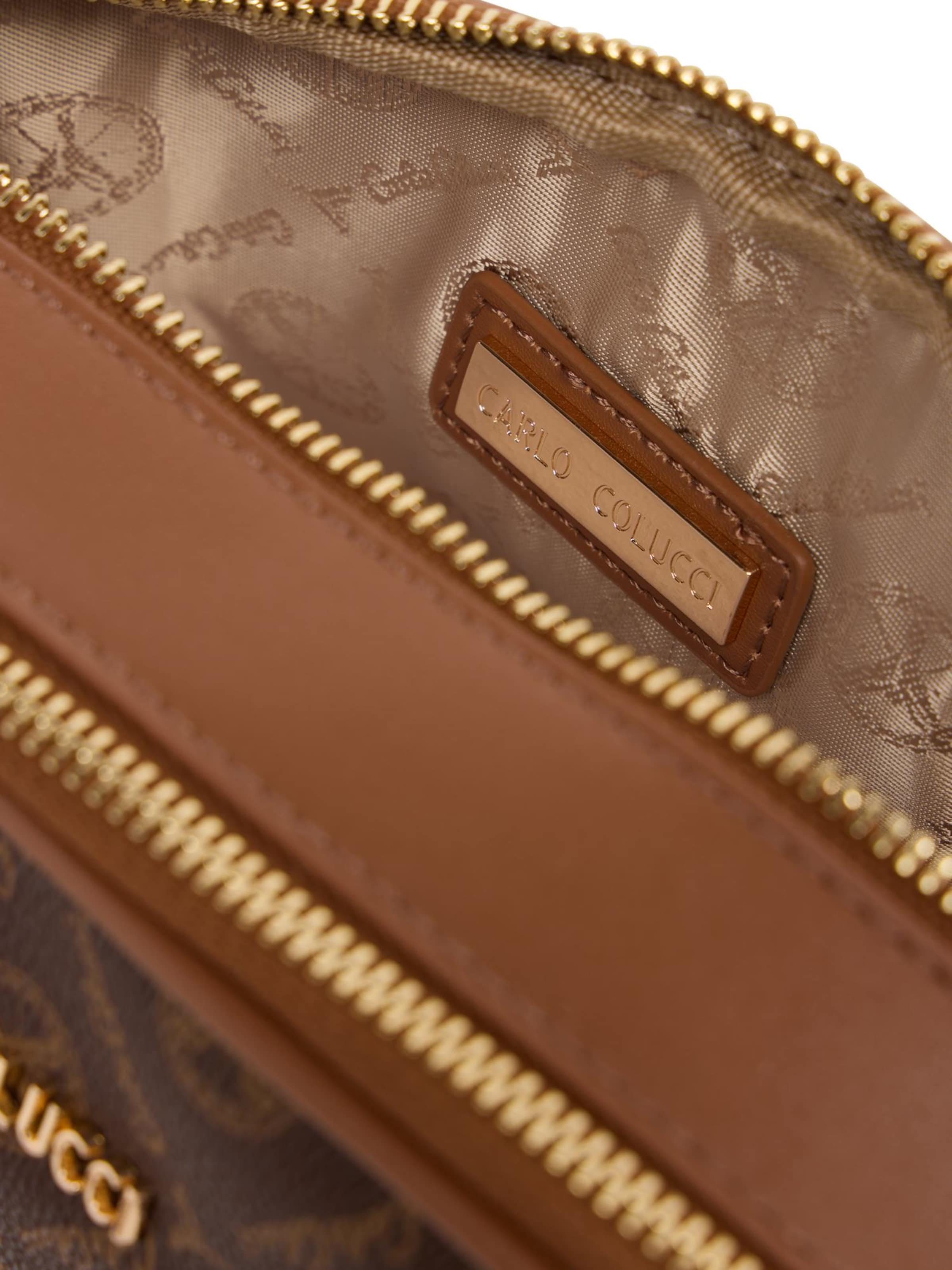 Carlo Colucci Crossbody Bag 'Enrici' in Brown: front