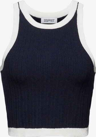 ESPRIT Gebreide top in Blauw: voorkant