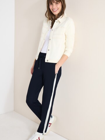 CECIL Slimfit Broek 'Tracey' in Blauw