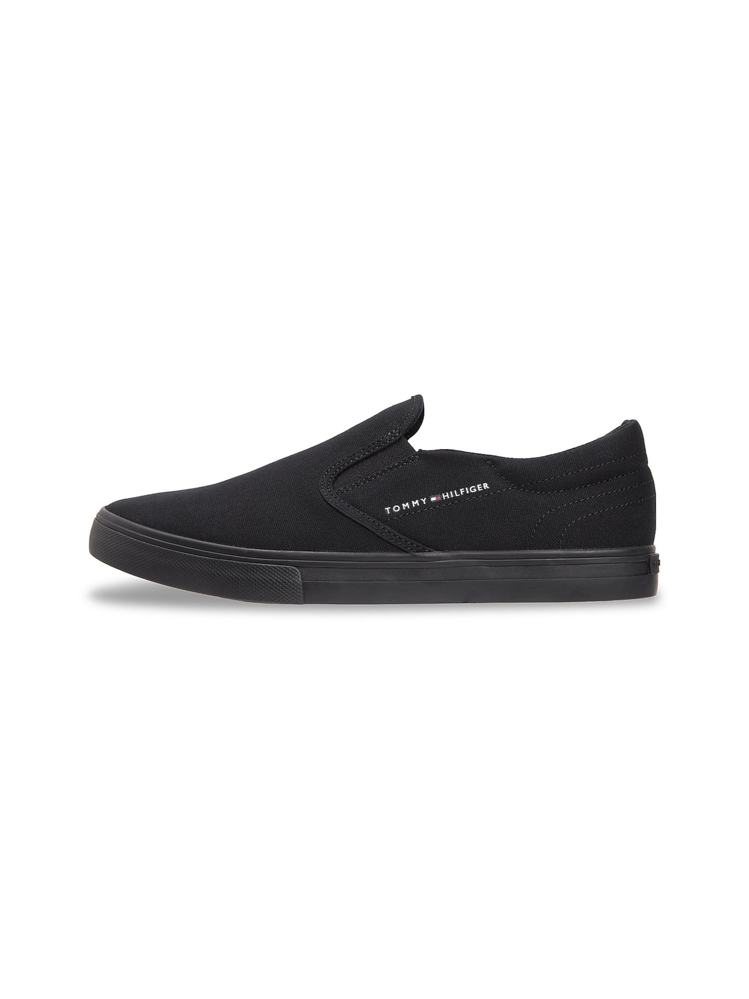 TOMMY HILFIGER Slip-ons in Zwart: voorkant