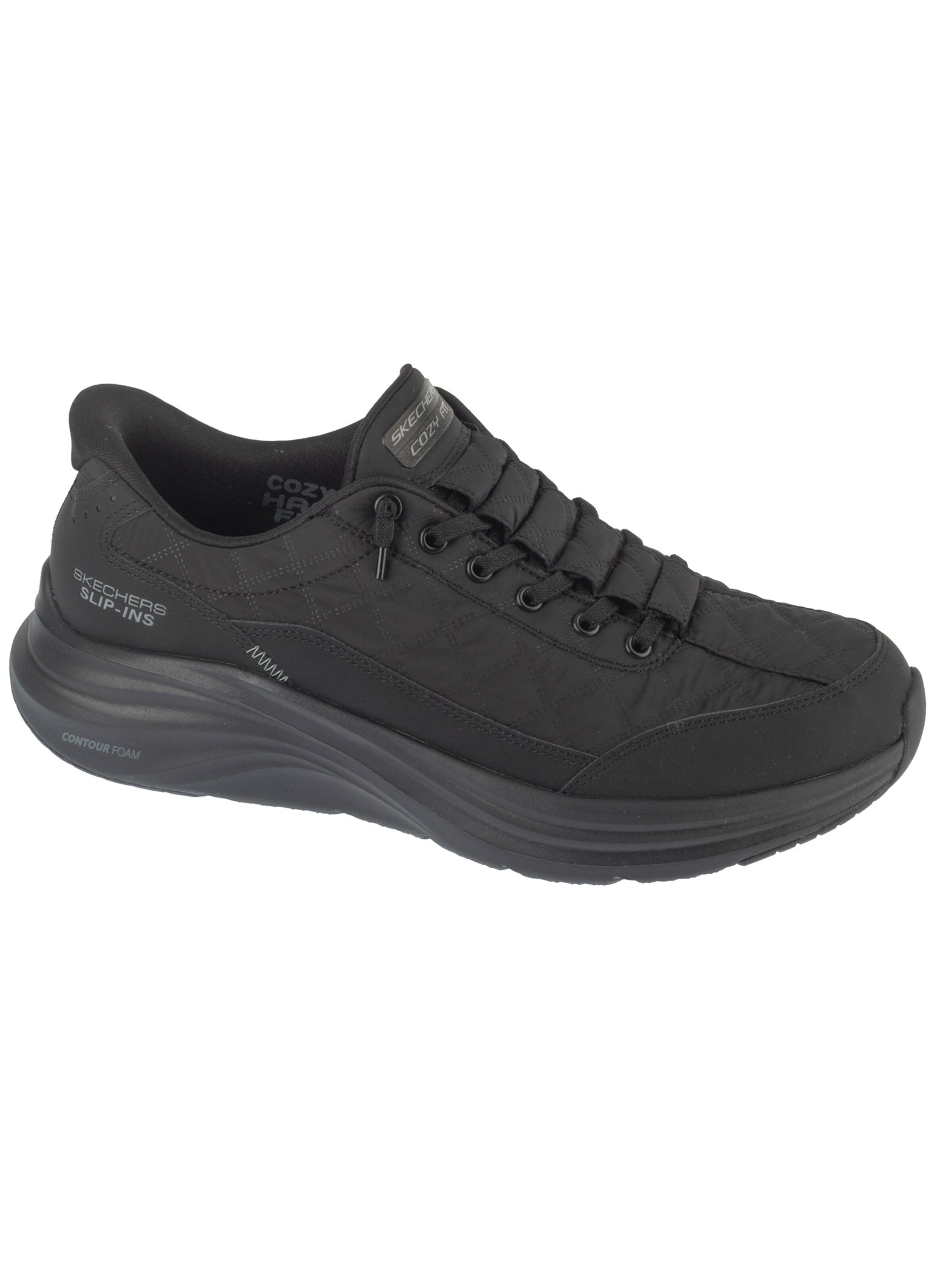 Baskets basses 'Contour Foam - Cozy' SKECHERS en noir : devant