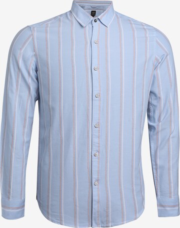 Campus Sutra - Ajuste regular Camisa 'Evan' en azul: frente