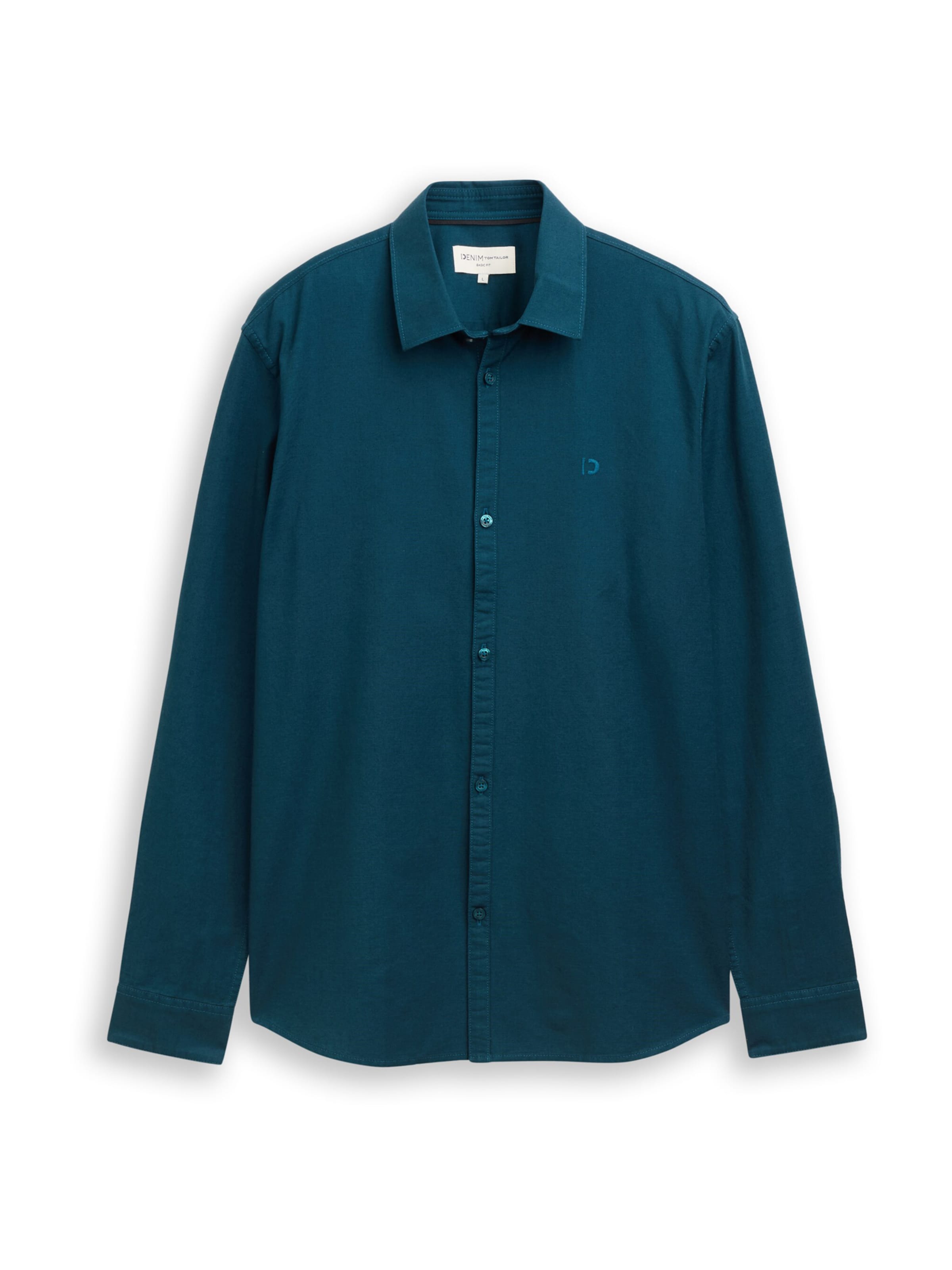 TOM TAILOR DENIM Skjorte i petroleum, Produktvisning