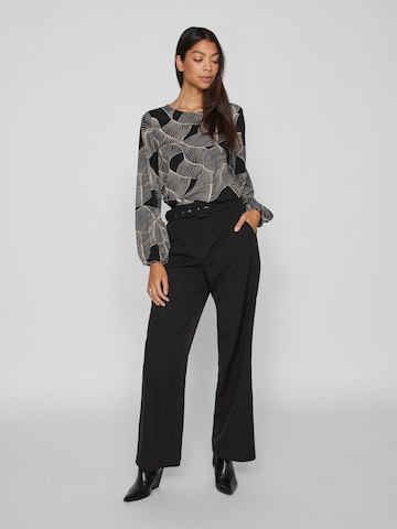 VILA Wide leg Pantalon 'Marina' in Zwart