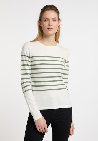 DreiMaster Maritim Sweater in White: front