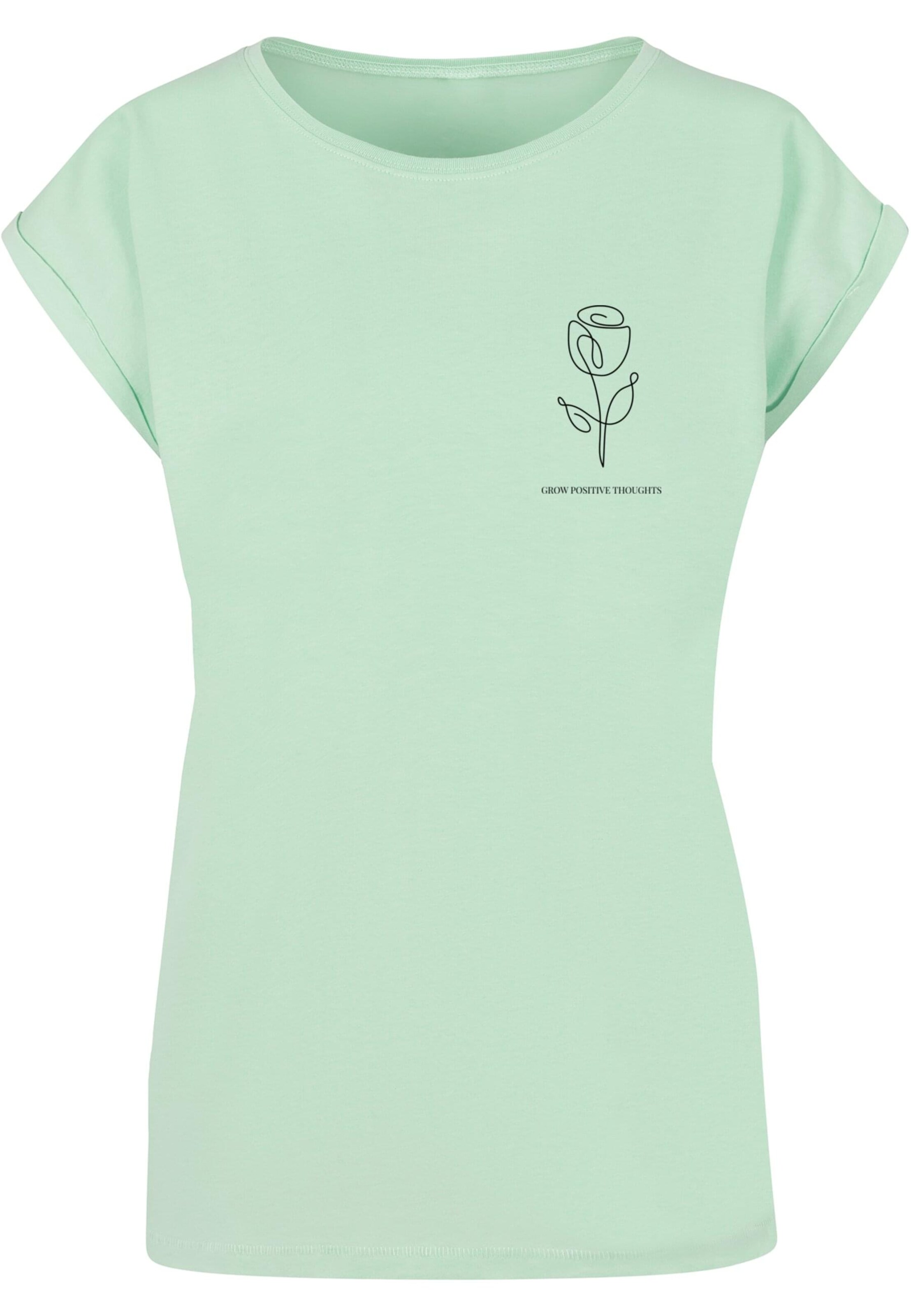 Merchcode Shirt 'Spring - Tulip Flower' in Green: front