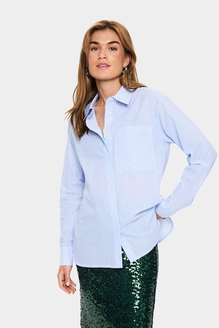 SAINT TROPEZ Blouse 'Marley' in Blue: front