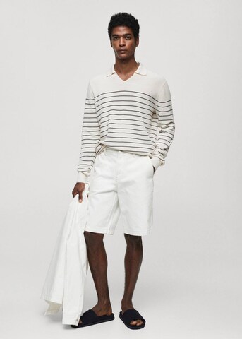 MANGO MAN Regular Shorts 'Brea' in Weiß