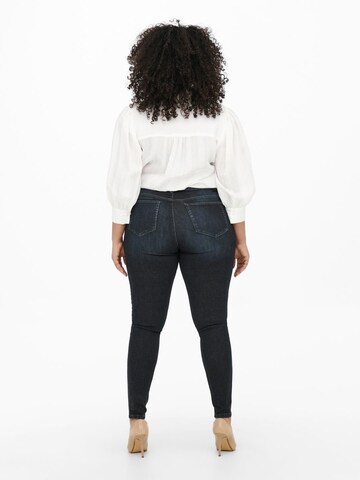 ONLY Carmakoma Skinny Jeans 'Life Reg' in Zwart