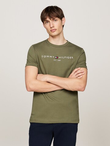 Regular fit Tricou de la TOMMY HILFIGER pe verde: față