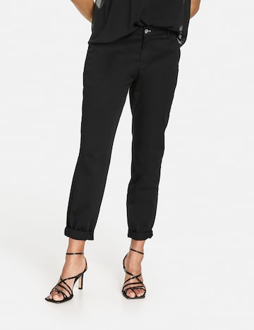 TAIFUN Regular Chino trousers in Black: front