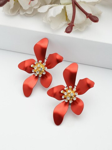 AVANT-GARDE PARIS - Pendientes 'Petraina' en rojo