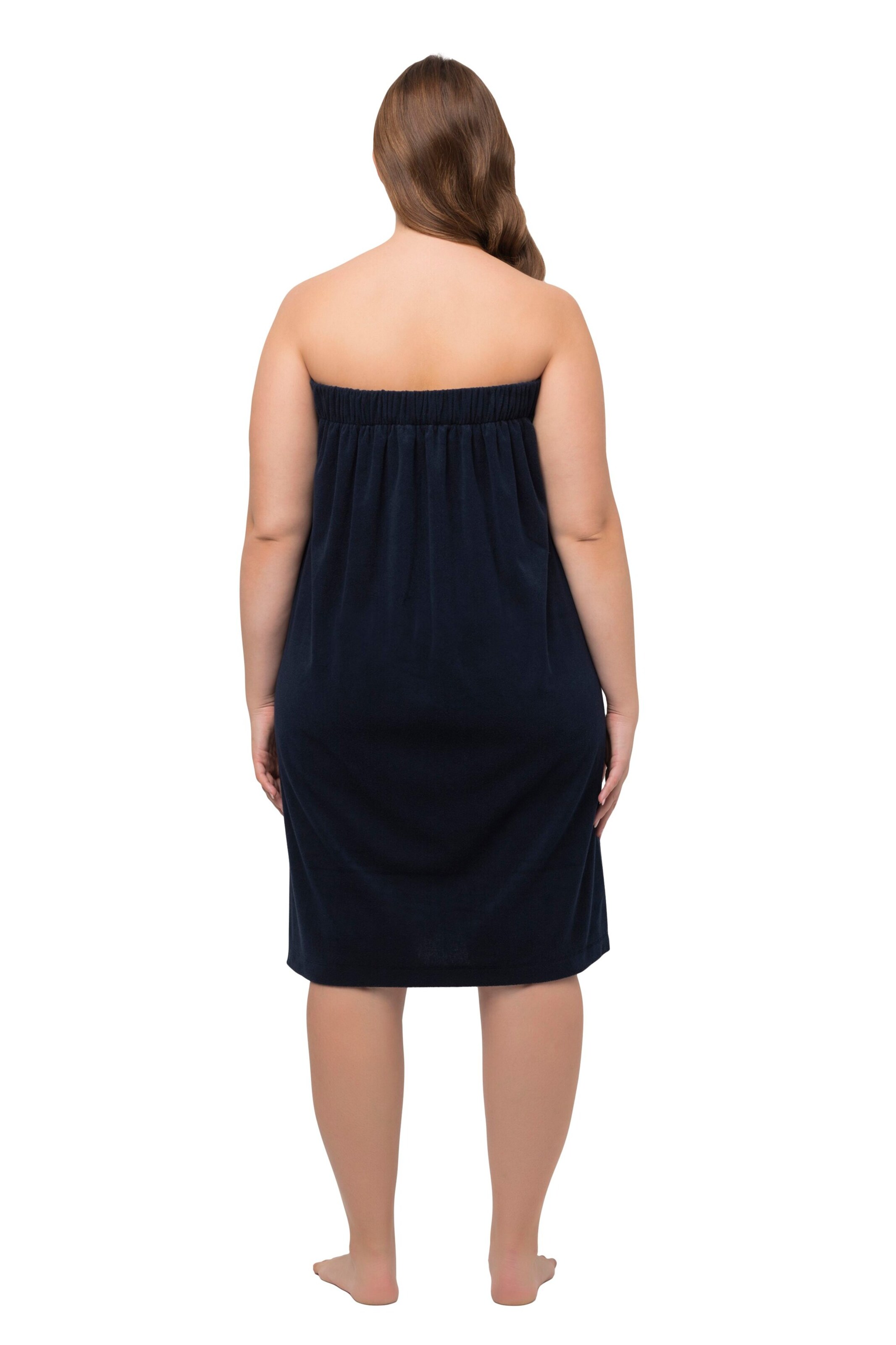 Ulla Popken Bathrobe short in Blue